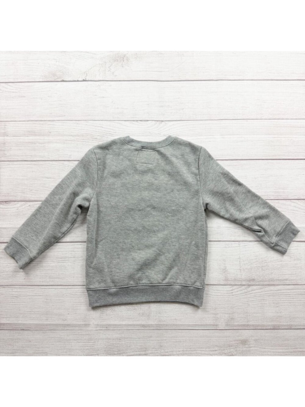 Old Navy Heart Breaker Sweatshirt Gray Red Toddler Boys Long Sleeve 5T - Picture 3 of 3